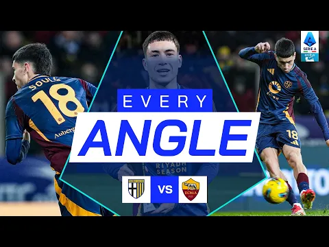 Soulé’s Wonderful Free-kick | Every Angle | Parma-Roma | Serie A 2024/25