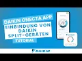 DAIKIN Germany Onecta App Einbindung von DAIKIN Split Innengeraten