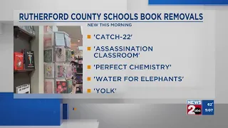 Books removed from Rutherford County school libraries