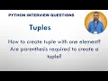 Python Interview Question - Tuple