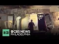 Van catches fire crashes into senior living home in New Jersey