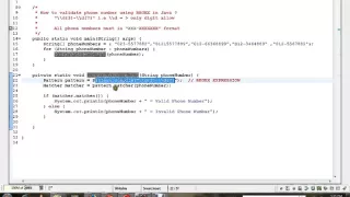 HOW TO VALIDATE PHONE NUMBER USING REGEX IN JAVA