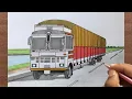How to Draw a Truck in 1 Point Perspective