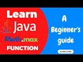 Java Math max function For Beginners