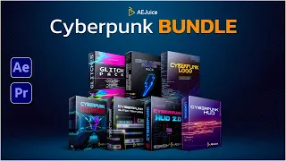 Cyberpunk Bundle + Freebies For After Effects By AEJuice