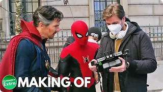 spider man no way home 2021 behind the scenes u0026 bloopers of tom holland marvel movie