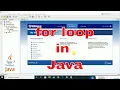 For Loop in Java Hindi Java for Loop Program for Beginners Lec 09