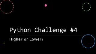 GCSE Python Challenge Higher or Lower