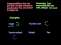 Categorical vs Quantitative Data