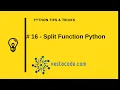 16 - Split Function Python Arabic split