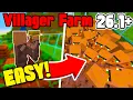EASIEST Villager Breeder Farm Minecraft 1 1 Java Bedrock Edition