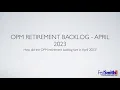 OPM Retirement Backlog April 2023