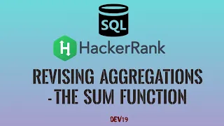 Revising Aggregations - The Sum Function HackerRank SQL Solutions