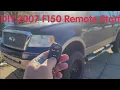 2007 Ford F150 DIY keyless entry and remote start start