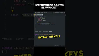 Destructuring Objects with JavaScript