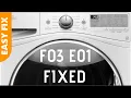 Whirlpool Front Load Washer F03 E01 ERROR - Easy DIY FIX