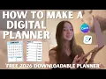 how to create your own digital planer free 2026 downloadable planner for ipad WITH HYPERLINKS