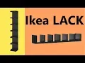 Install ikea lack shelf