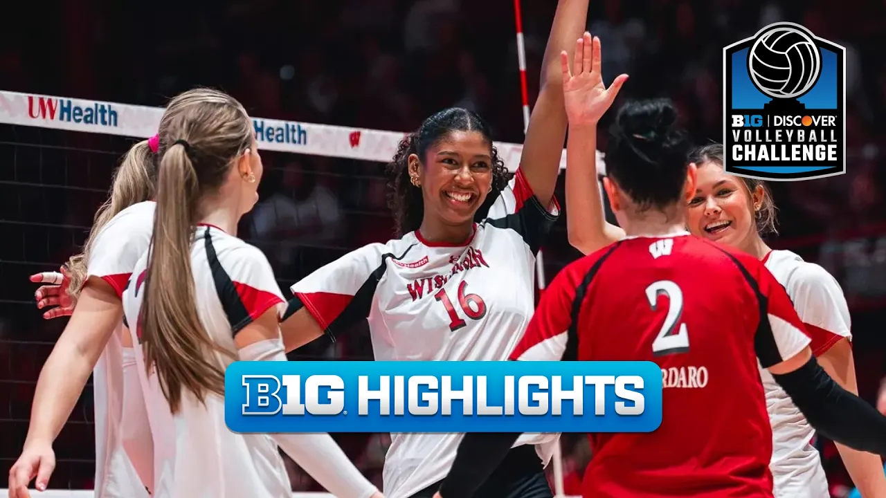 Michigan at Wisconsin | Highlights | Big Ten Volleyball | 10/25/26