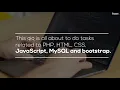 Do php scripts core php html css backend frontend tasks - Best Web Programming service