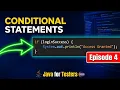 Java Conditional Statements if if-else else-if Nested if Java for Testers Ep 4 Marathi