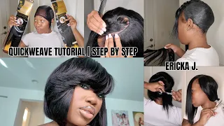 HOW TO DO A QUICKWEAVE IN 2024 EASY AND DETAILED HIGHLY REQUESTED FEATHERED BANG BOB