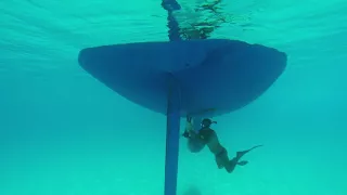 2016 – Playing in clear blue water, Menorca – HR54 Cloudy Bay – Oct 2016