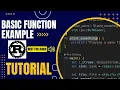 A Basic Function Example - Tutorial