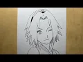 How to draw Sakura l Easy drawing Sakura l step by step l Easy drawing for beginners