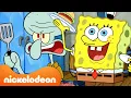 Bob Esponja | Todas as vezes que Lula Molusco fez um Hambúrguer de Siri 🍔 | Nickelodeon em Português