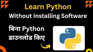 Run Python without installing Software Run Python in Browser Learn Python Programming