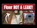 How We Fixed Airstream Trailer Leak And Rotted Floor DIY