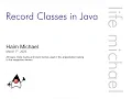 Record Classes in Java