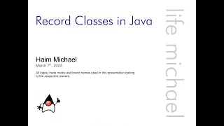Record Classes in Java