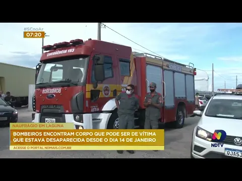 Naufrágio em Laguna: bombeiros encontram corpo que pode ser de vítima que estava desaparecida