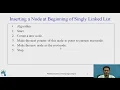 Inserting a Node at beginning of Singly Linked List