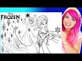 Coloring Elsa Frozen Frozen 2 Disney Coloring Pages Prismacolor Markers