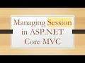 Managing Session in ASP NET Core C