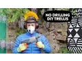 No-drill DIY garden trellis