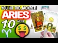 Aries YOU HIT THE JACKPOT horoscope for today APRIL 10 2026 tarot APRIL