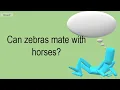 Can Zebras Mate With Horses