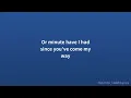 Luther Vandross - So Amazing (Lyrics)