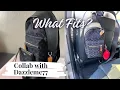 What s in my Coach bag Collab DazzleMe77 West Pack Signature Denim Comparison Charter Backpack