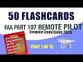 FAA Part 107 Study Guide 50 FLASHCARDS - The ULTIMATE Test Prep