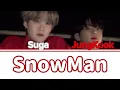 Download Lagu 🤍SUGA \u0026 JUNGKOOK - SNOWMAN LYRICS❤️