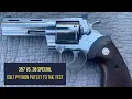 357 Magnum vs 38 Special 2020 Colt Python Penetration Recoil Test