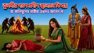 🌸সন্ধ্যায় তুলসী তলায় প্রদীপ জ্বালালে কী ঘটে?🌸 কলিযুগের ৯০% নারীই এই অলৌকিক রহস্য জানেন না!
