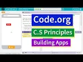 Buttons and Events Lesson 1 7 Tutorial with Answers Code org CS Principles