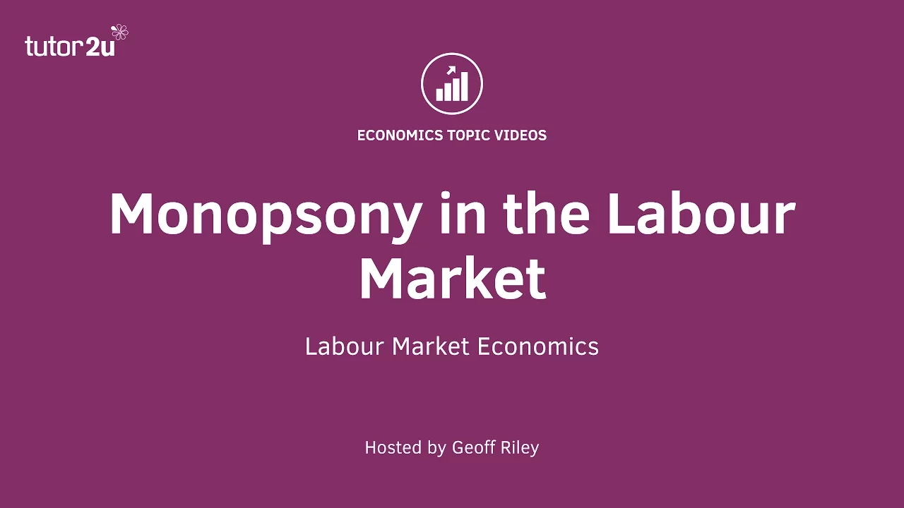 Monopsony in the Labour Market I A Level and IB Economics