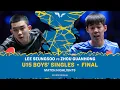 Download Lagu Lee Seungsoo vs Zhou Guanhong | U15 BS Final | #EuropeSmash 2025